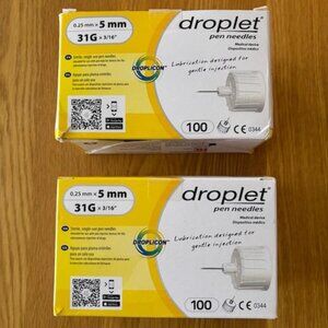 droplet pen needles